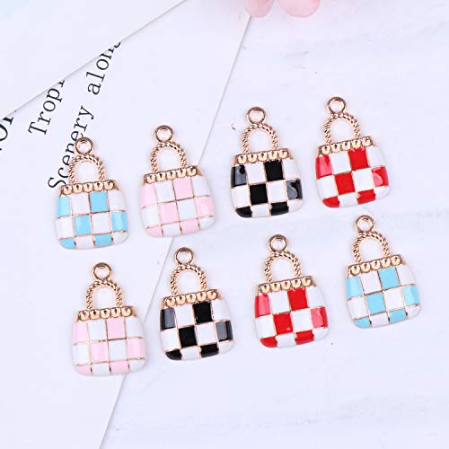 80Pcs Mixed Fashion Purse Charm Pendant for Jewelry Making Craft B...