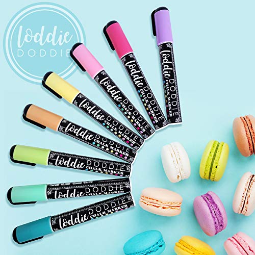 Loddie Doddie Liquid Chalk Markers - Macaron Pastel Colors - Pack ...