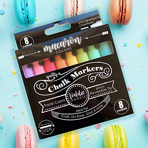 Loddie Doddie Liquid Chalk Markers - Macaron Pastel Colors - Pack ...