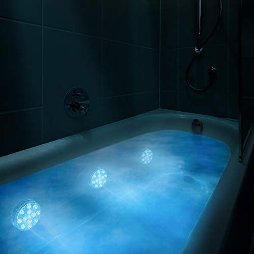 LOFTEK Magnets Submersible Lights Remote Control with Suction Cups...