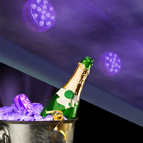 LOFTEK Magnets Submersible Lights Remote Control with Suction Cups...