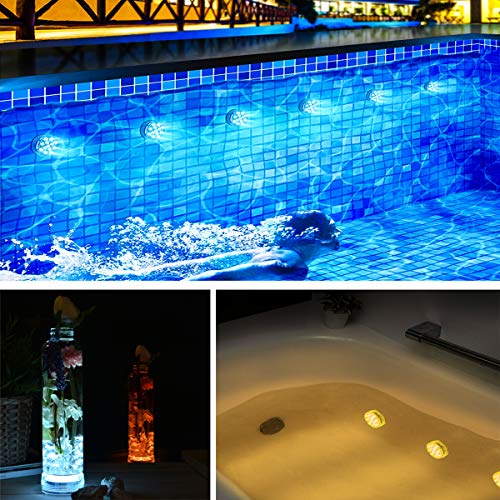 LOFTEK Submersible LED Lights with Remote RF164ft, IP68 Full Wat...