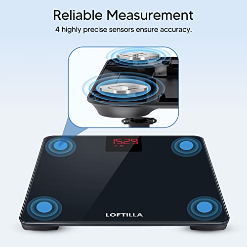 LOFTILLA Scale for Body Weight, Weight Scale, Digital Bathroom Sca...