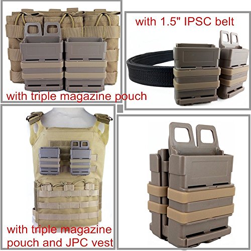 loglife Tactical Magazine Pouch Bag Holster 5.56 Fast Mag for M4 M...
