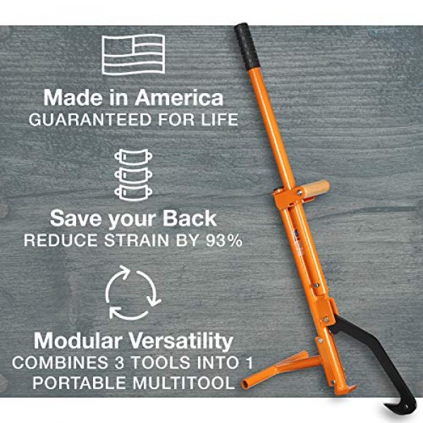 LogOX 3-in-1 Forestry Multitool – The Back-Saving Log Hauler, Cant...