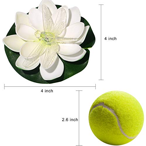 LOGUIDE Floating Pool Lights,Battery Powered Floating Flowers,Pond...
