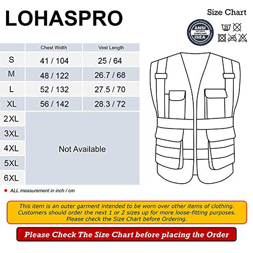 LOHASPRO Safety Vest High Visibility - Mesh Reflective Vest with P...
