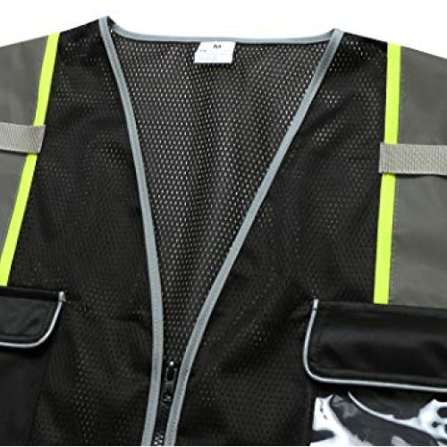 LOHASPRO Safety Vest High Visibility - Mesh Reflective Vest with P...