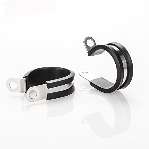 Cable Clamp, Lokman 12 Pack 1 Inch Stainless Steel Cable Clamp, Pi...