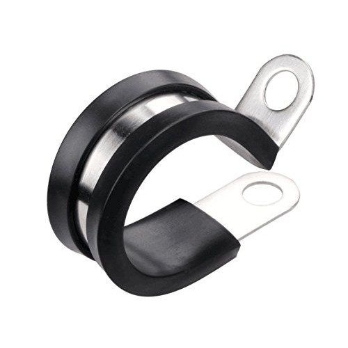 Cable Clamp, Lokman 12 Pack 1 Inch Stainless Steel Cable Clamp, Pi...