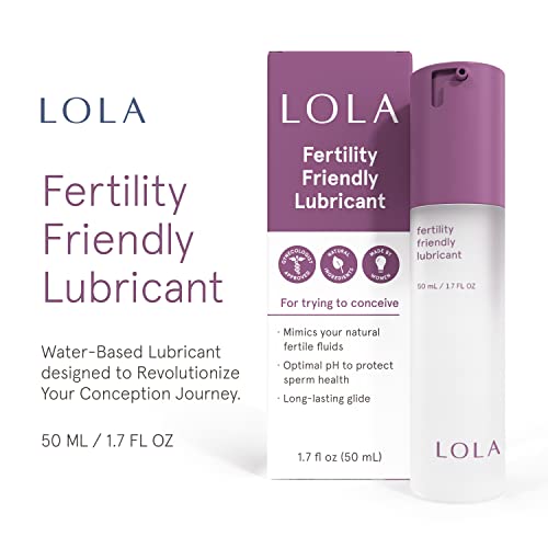 LOLA Fertility Friendly Lubricant - Water Based Lubricant for Fert...