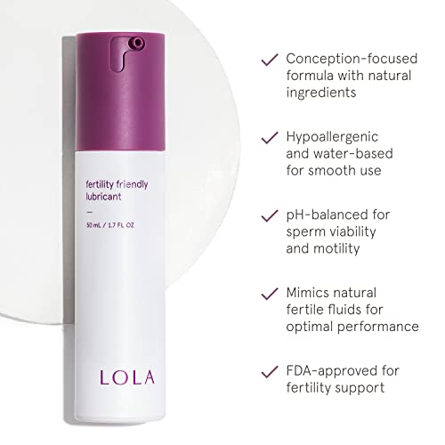 LOLA Fertility Friendly Lubricant - Water Based Lubricant for Fert...