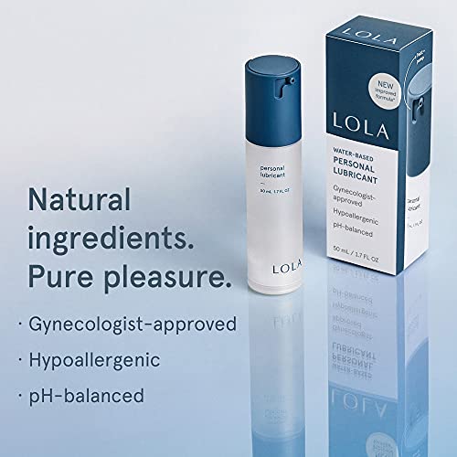 LOLA Personal Water-Based Lube for Sexual Wellness - Natural Ingre...