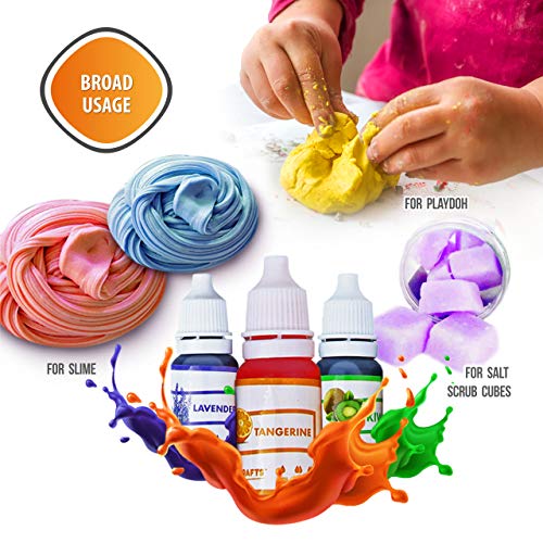 Natural Food Coloring and Soap Dye -Bundle of 18 10ml Liquid Bat...