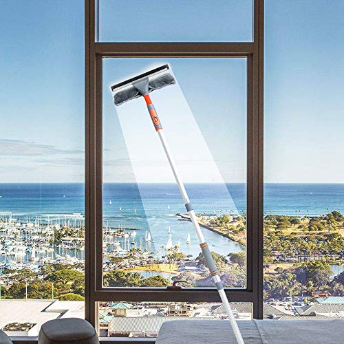 Professional Window Squeegee Cleaner, 2 in 1 Shower Squeegee with ...