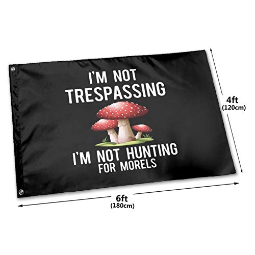 Lonafoy Im Not Trespassing Im Not Hunting for Morels Flag 4x6 Fe...