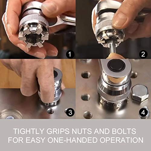 Loneflash Universal Wrench Adaptive All-Fitting Drill Attachment S...