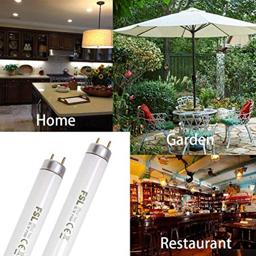 Longchin 10W Bug Zapper Light Bulb Replacement 2-Pack T8 UV Lightb...