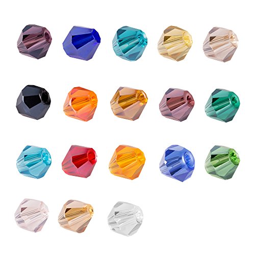 Lot 1800pcs Glass Bicone Beads - LONGWIN Wholesale 4mm Bicone Shap...