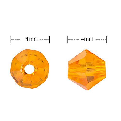 Lot 1800pcs Glass Bicone Beads - LONGWIN Wholesale 4mm Bicone Shap...