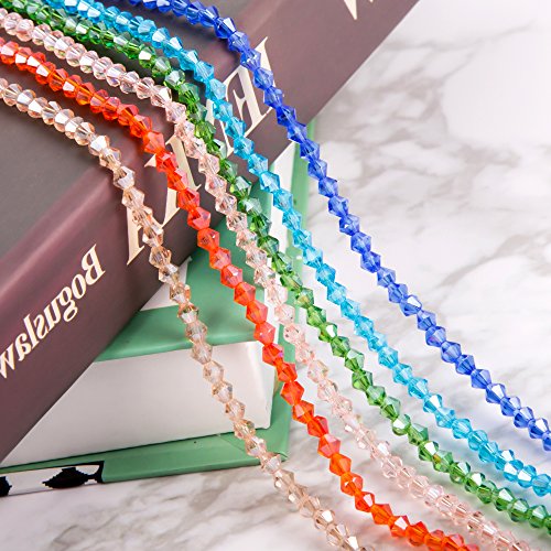 Lot 1800pcs Glass Bicone Beads - LONGWIN Wholesale 4mm Bicone Shap...