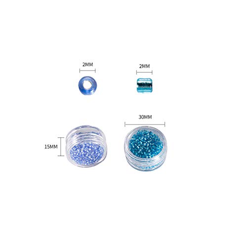 Muticolor 2mm Glass Seed Beads - LONGWIN Approx. 9600pcs Multicolo...