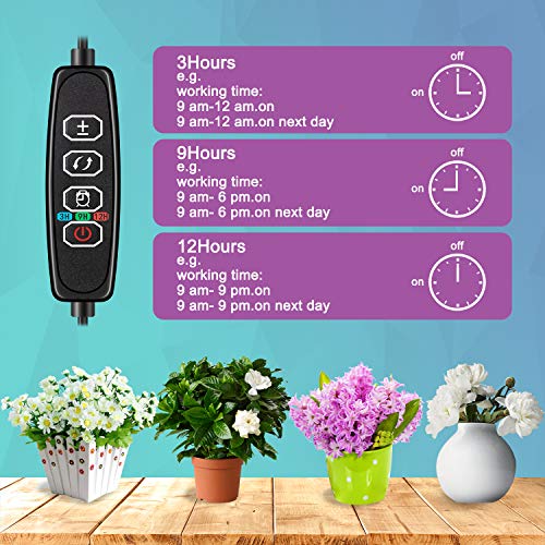 Grow Lights for Indoor Plants Growing, 6500K White LED Grow Light ...