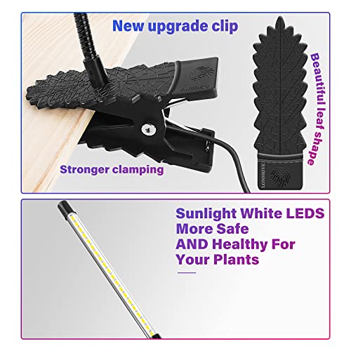Grow Lights for Indoor Plants Growing, 6500K White LED Grow Light ...