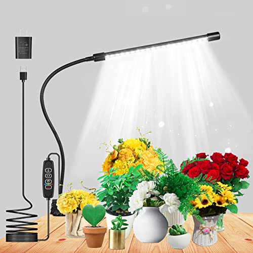Grow Lights for Indoor Plants Growing, 6500K White LED Grow Light ...