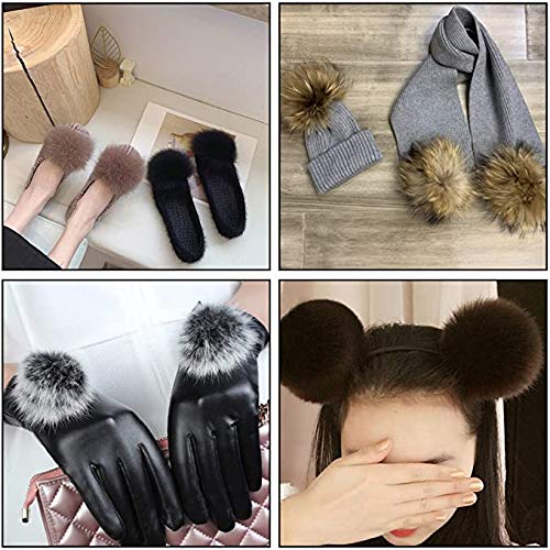 LOOGOOL Faux Fur Fabric Material Grey and White Winter Soft Shaggy...