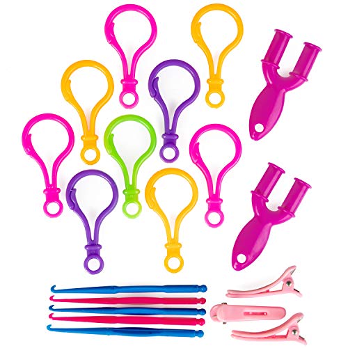 12,600+ Loom Bands Jewelry Making & Key Chain Kit - Includes 36 Ra...