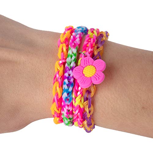 12,600+ Loom Bands Jewelry Making & Key Chain Kit - Includes 36 Ra...