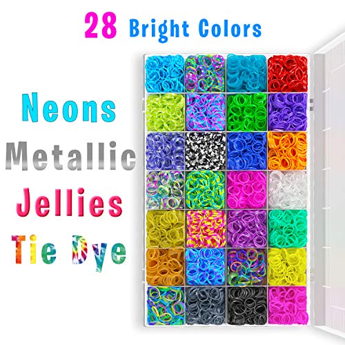 Loom Bands – HUGE Premium Rubber Band Bracelet Refill Kit - 11000 ...