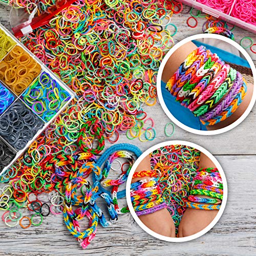 Loom Bands – HUGE Premium Rubber Band Bracelet Refill Kit - 11000 ...