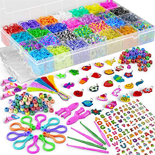 Loom Bands – HUGE Premium Rubber Band Bracelet Refill Kit - 11000 ...