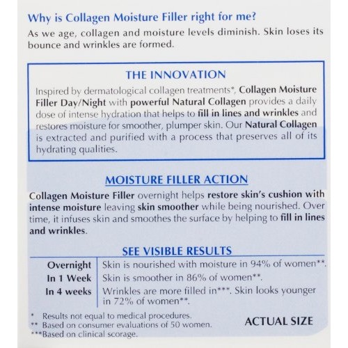 LOréal Paris Collagen Moisture Filler Facial Day Night Cream, 1.7...