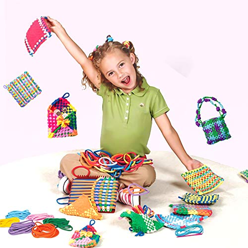 Lorvain 192 Pieces Loom Potholder Loops Weaving Craft, Multiple Co...