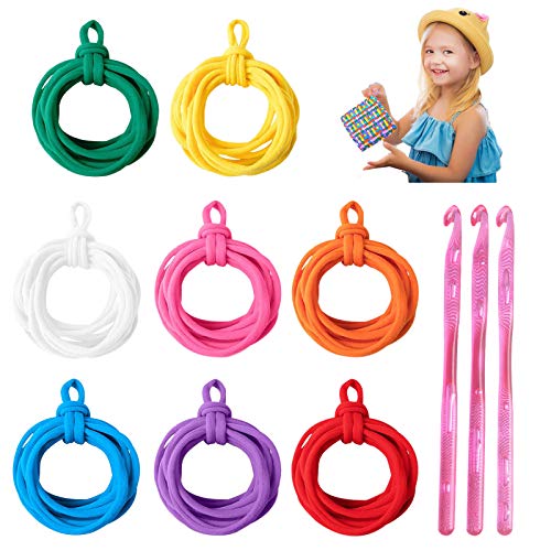 Lorvain 192 Pieces Loom Potholder Loops Weaving Craft, Multiple Co...