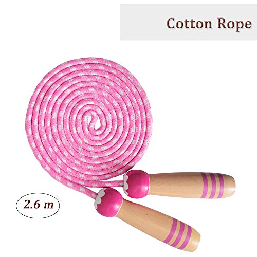 Lorvain Jump Rope for Kids, 2 Pcs Boys & Girls Skipping Ropes Wood...