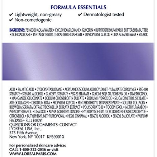Collagen Face Moisturizer by LOreal Paris Skin Care I Day and Nig...