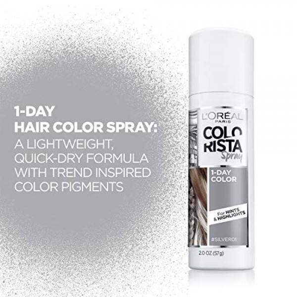 LOreal Paris Colorista 1-Day Washable Temporary Hair Color Spray,...