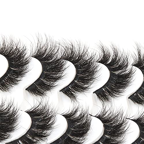 Losha False Lashes Super Fluffy Faux Mink Eyelashes Dramatic Long ...