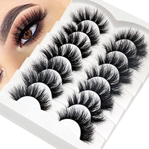 Losha False Lashes Super Fluffy Faux Mink Eyelashes Dramatic Long ...