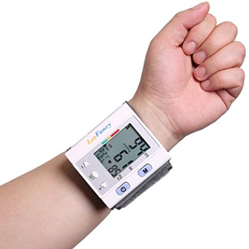 Automatic Digital Wrist Blood Pressure Cuff Monitor with Portable ...