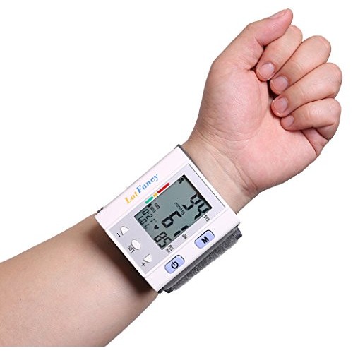 Automatic Digital Wrist Blood Pressure Cuff Monitor with Portable ...