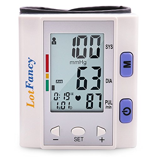 Automatic Digital Wrist Blood Pressure Cuff Monitor with Portable ...