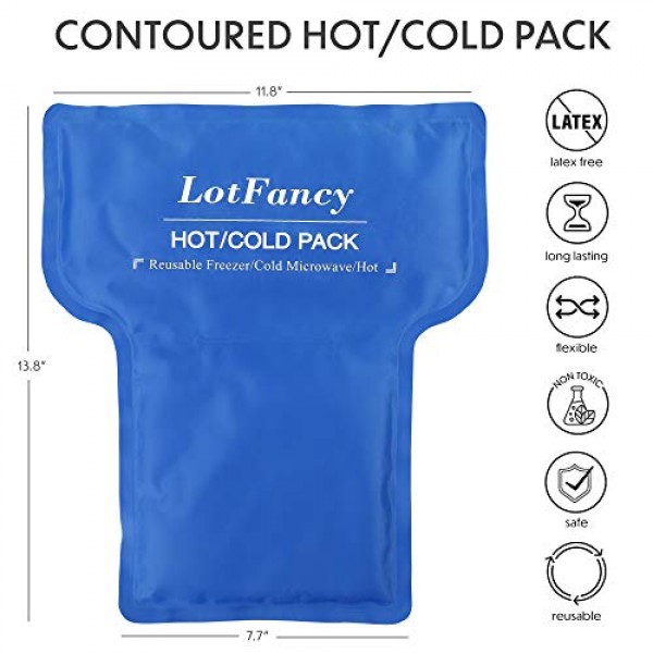 LotFancy Hip Brace with Hot Cold Pack, Gel Ice Pack Groin Wrap Sup...