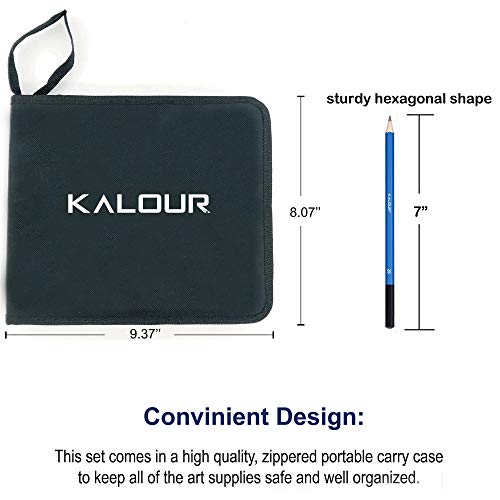 KALOUR 33 Piece Professional Drawing Sketching Pencils set,Perfect...