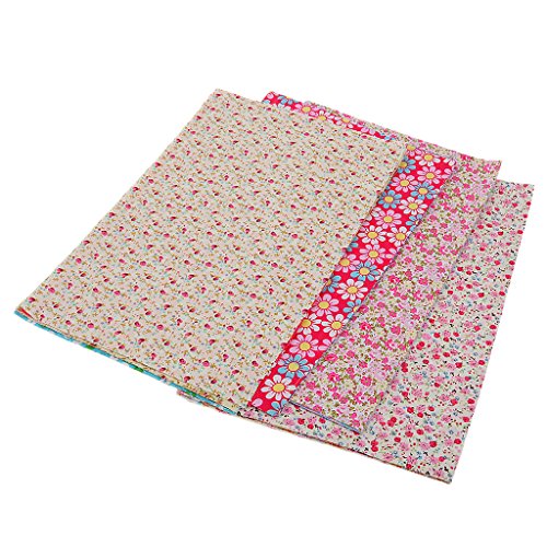 LoveinDIY 30pcs Assorted Floral Print Cotton Fabric for Dolls Bag ...
