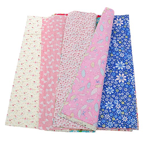 LoveinDIY 30pcs Assorted Floral Print Cotton Fabric for Dolls Bag ...